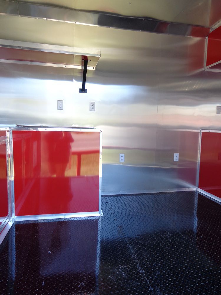 Concession Trailer 8.5'x22' Red - Event Food Catering Vending