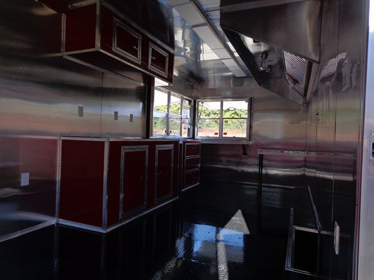 Concession Trailer 8.5'x22' Red - Event Food Catering Vending