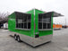 8.5' x 24' Lime Green Concession Food Trailer