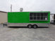 8.5' x 24' Lime Green Concession Food Trailer