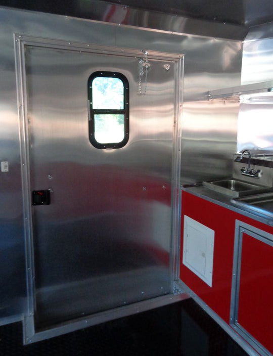 Concession Trailer 8.5'x22' Red - Event Food Catering Vending