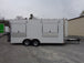 8.5' x 18' White Double Window Concession Food Trailer