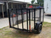 5x8 Straight Deck Utility Trailer with 4ft Mesh Side 3500lb Axle