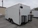 8.5' x 18' White Double Window Concession Food Trailer