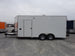 8.5' x 18' White Double Window Concession Food Trailer