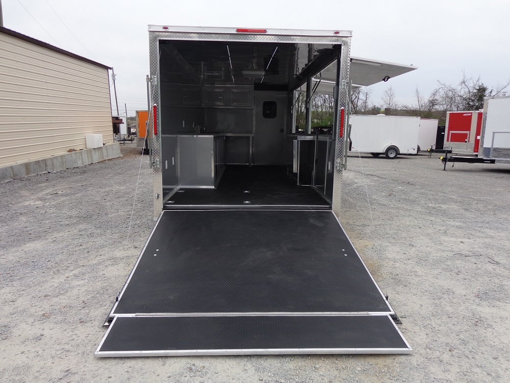 8.5' x 23' Indigo Blue Concession Food Trailer