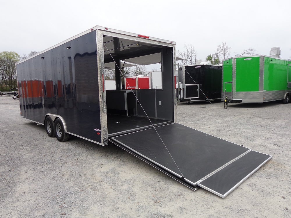 8.5' x 23' Indigo Blue Concession Food Trailer