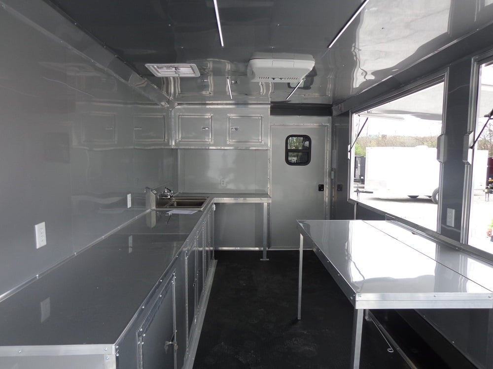 8.5' x 23' Indigo Blue Concession Food Trailer