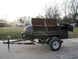Smoker Trailer Pull Behind Wood 59"x 29" Charcoal Pit Wood Cage BBQ Cooker - SLE Equipment - 3