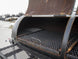 Smoker Trailer Wood 59" x 29" Charcoal Pit Wood Cage BBQ Cooker Front Angle