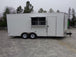 White 8.5x20 Food Catering Concession Food Trailer