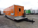 8.5' x 30' Orange Flat Nose Concession Food Trailer