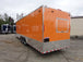 8.5' x 30' Orange Flat Nose Concession Food Trailer