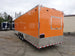 8.5' x 30' Orange Flat Nose Food Concession Trailer With Appliances