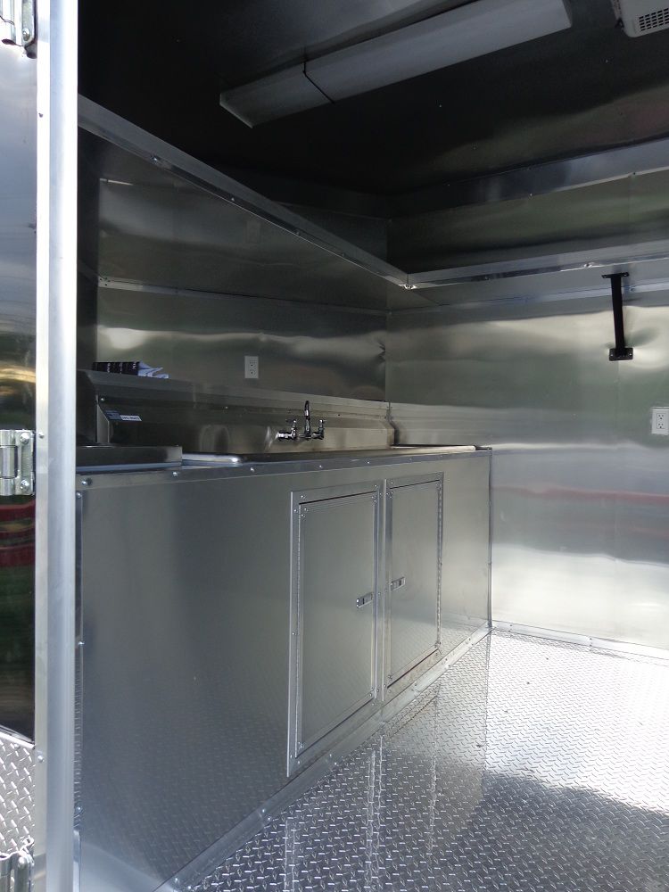 Concession Trailer 8.5'x24' Black - Food Custom Vending Catering