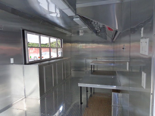 Concession Trailer 8.5'x24' Black - Food Custom Vending Catering