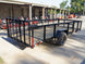 6.4x14 Dovetail Utility Trailer with 2ft Mesh Sides 3,500lb Axle - SLE Equipment - 6