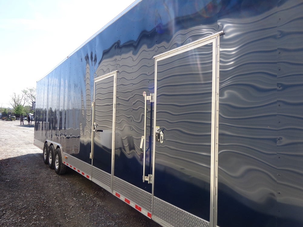 Indigo Blue 8.5x45 Enclosed Gooseneck Trailer