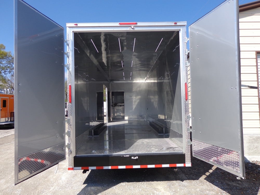 Indigo Blue 8.5x45 Enclosed Gooseneck Trailer