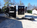 8.5' x 20' Black Porch Style Concession Trailer w Appliances