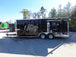 8.5' x 20' Black Porch Style Concession Trailer w Appliances