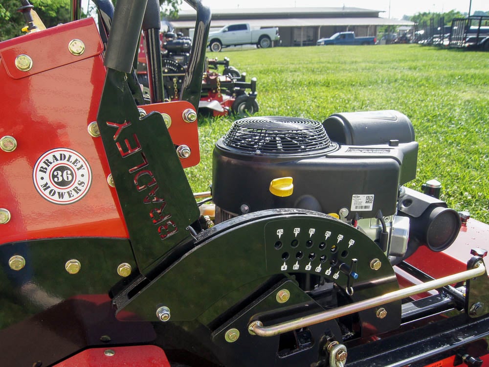 Bradley 36" Commercial Turf Stand On Mower 25 HP Briggs