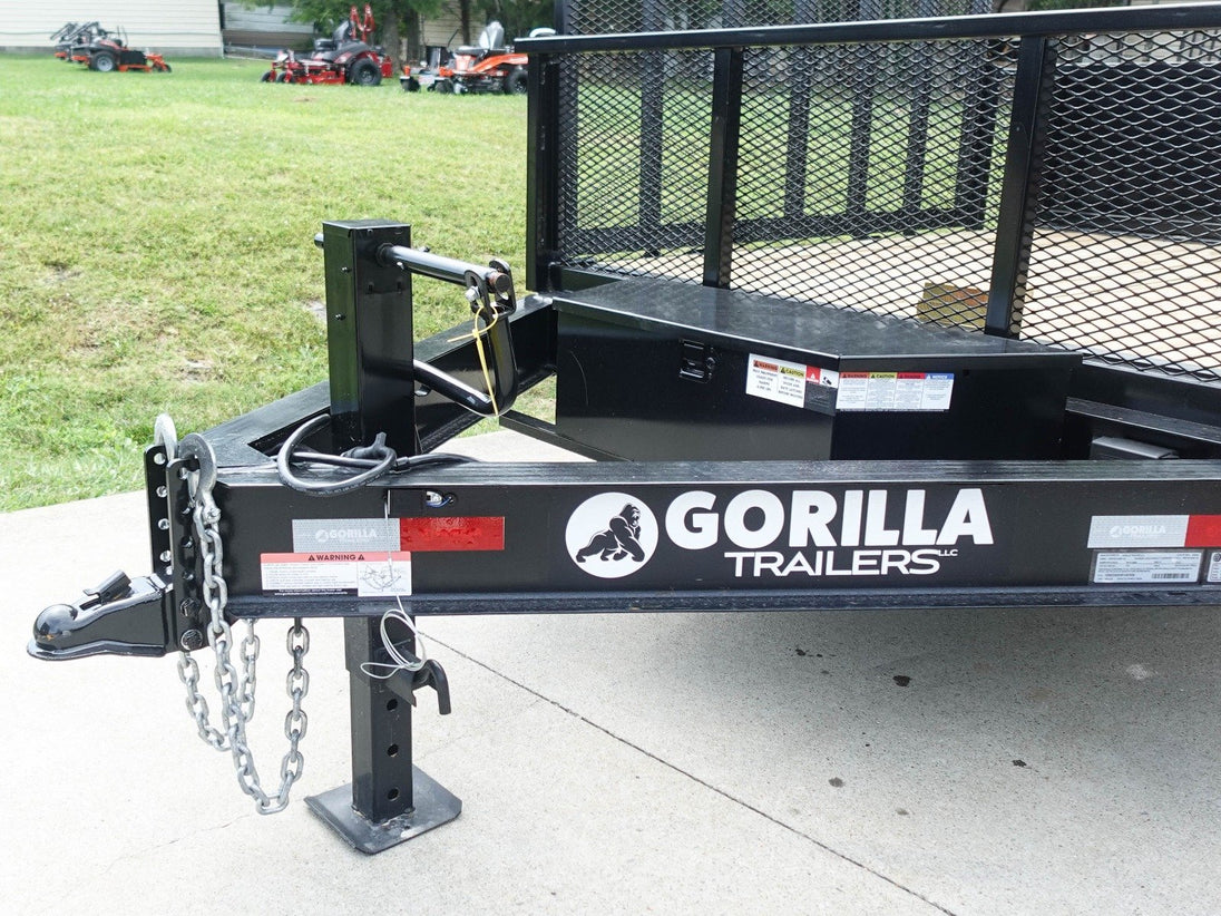 7x20 Hybrid Utility Dump Trailer 2ft Sides with Box (2) 7K Axles