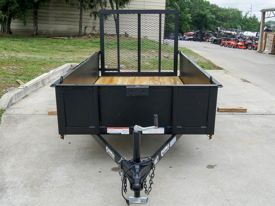 5x10 Utility Trailer with 18in Metal Sides 3500lb Axle