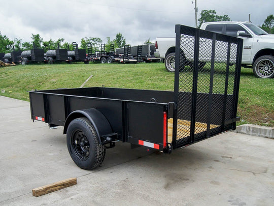 5x10 Utility Trailer with 18in Metal Sides 3500lb Axle