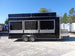 8.5' x 22' Black Flat Nose Concession Trailer