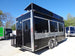 8.5' x 22' Black Flat Nose Concession Trailer