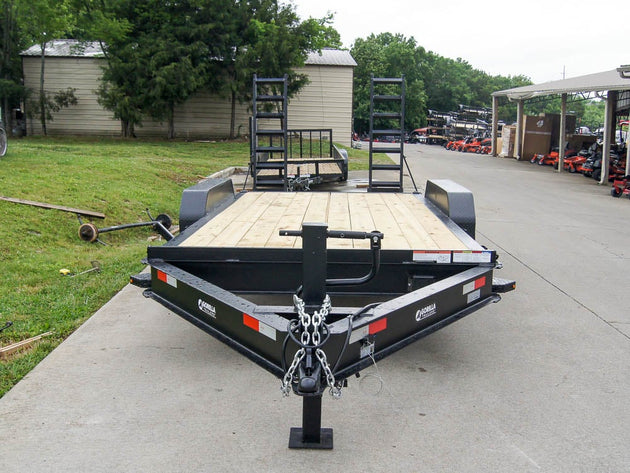 7x16 I-Beam Equipment Trailer with (2) 7K Axles