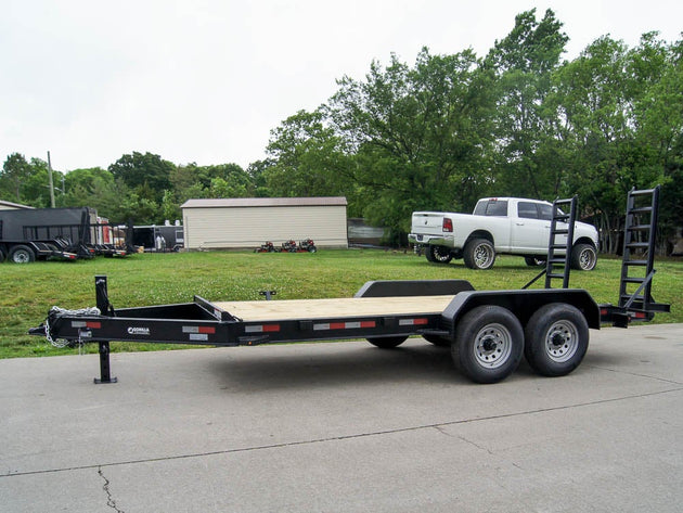 7x16 I-Beam Equipment Trailer with (2) 7K Axles