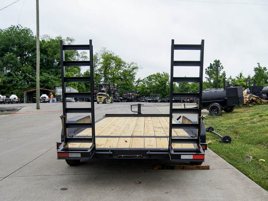 7x16 I-Beam Equipment Trailer with (2) 7K Axles