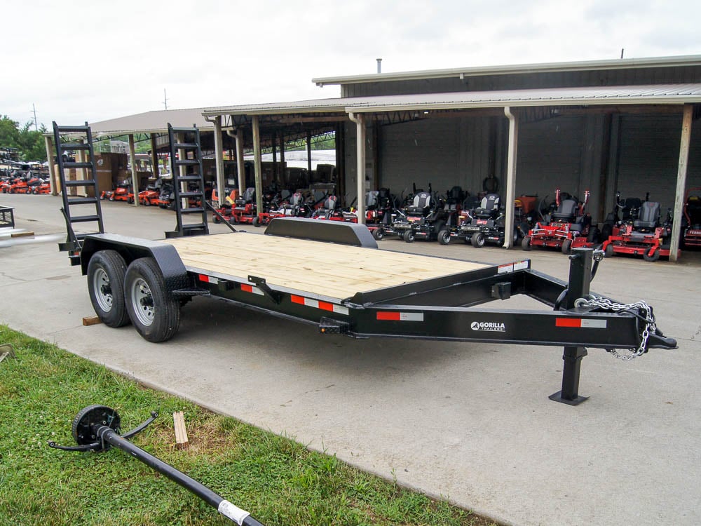 7x16 I-Beam Equipment Trailer with (2) 7K Axles