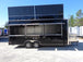 8.5' x 22' Black Flat Nose Concession Trailer