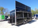 8.5' x 22' Black Flat Nose Concession Trailer