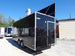 8.5' x 22' Black Flat Nose Concession Trailer