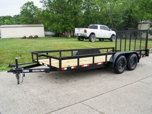 6.4' x 16' Straight Deck Utility Trailer (2) 3500lb Axles