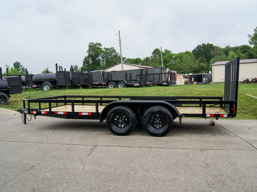 6.4' x 16' Straight Deck Utility Trailer (2) 3500lb Axles