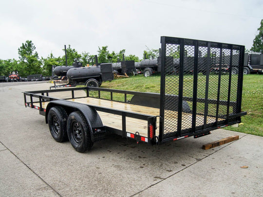 6.4' x 16' Straight Deck Utility Trailer (2) 3500lb Axles