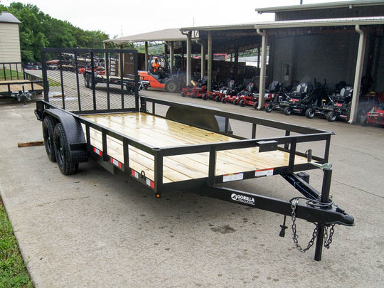 6.4' x 16' Straight Deck Utility Trailer (2) 3500lb Axles