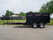 7x16 Hybrid Dump Trailer with 4-ft Sides (2) 6K Axles and Deck