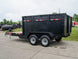 7x16 Hybrid Dump Trailer with 4-ft Sides (2) 6K Axles and Deck