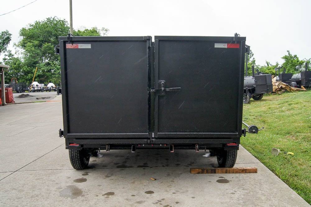 7x16 Hybrid Dump Trailer with 4-ft Sides (2) 6K Axles and Deck
