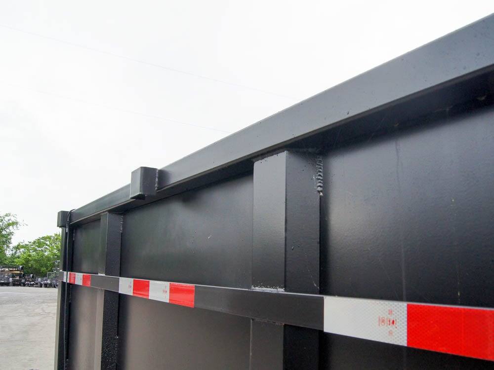 7x16 Hybrid Dump Trailer with 4-ft Sides (2) 6K Axles and Deck