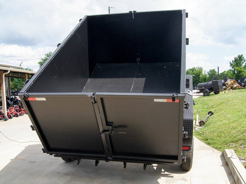 7x16 Hybrid Dump Trailer with 4-ft Sides (2) 6K Axles and Deck