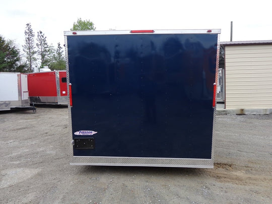 8.5' x 14' Enclosed Indigo Blue Concession Food Trailer