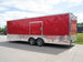 Custom Red 8.5x24 Enclosed Trailer (2) 5200lb Axles Diamond Plate Floor