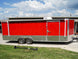 Custom Red 8.5x24 Enclosed Trailer (2) 5200lb Axles ATP Floor Storage - SLE Equipment - 8
